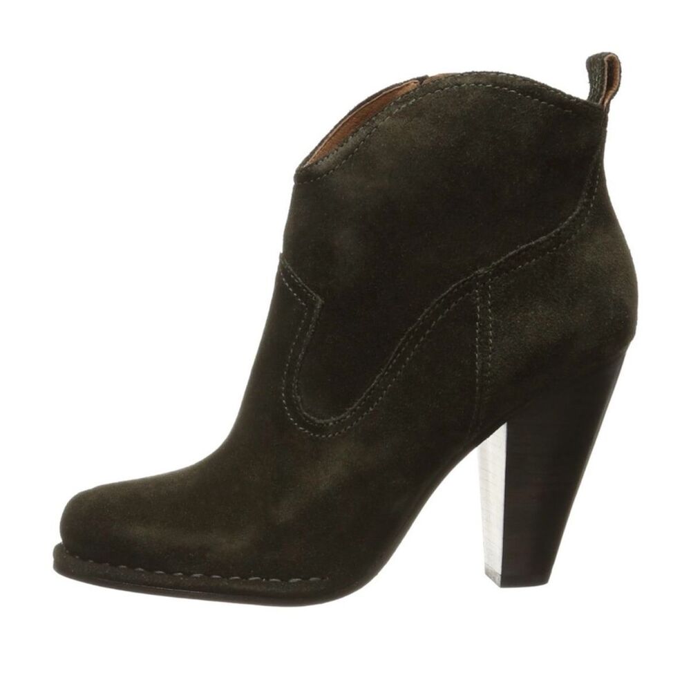 ✨FRYE Women's Madeline Short Suede Black Sz 8 Boots✨ - Picture 6 of 12